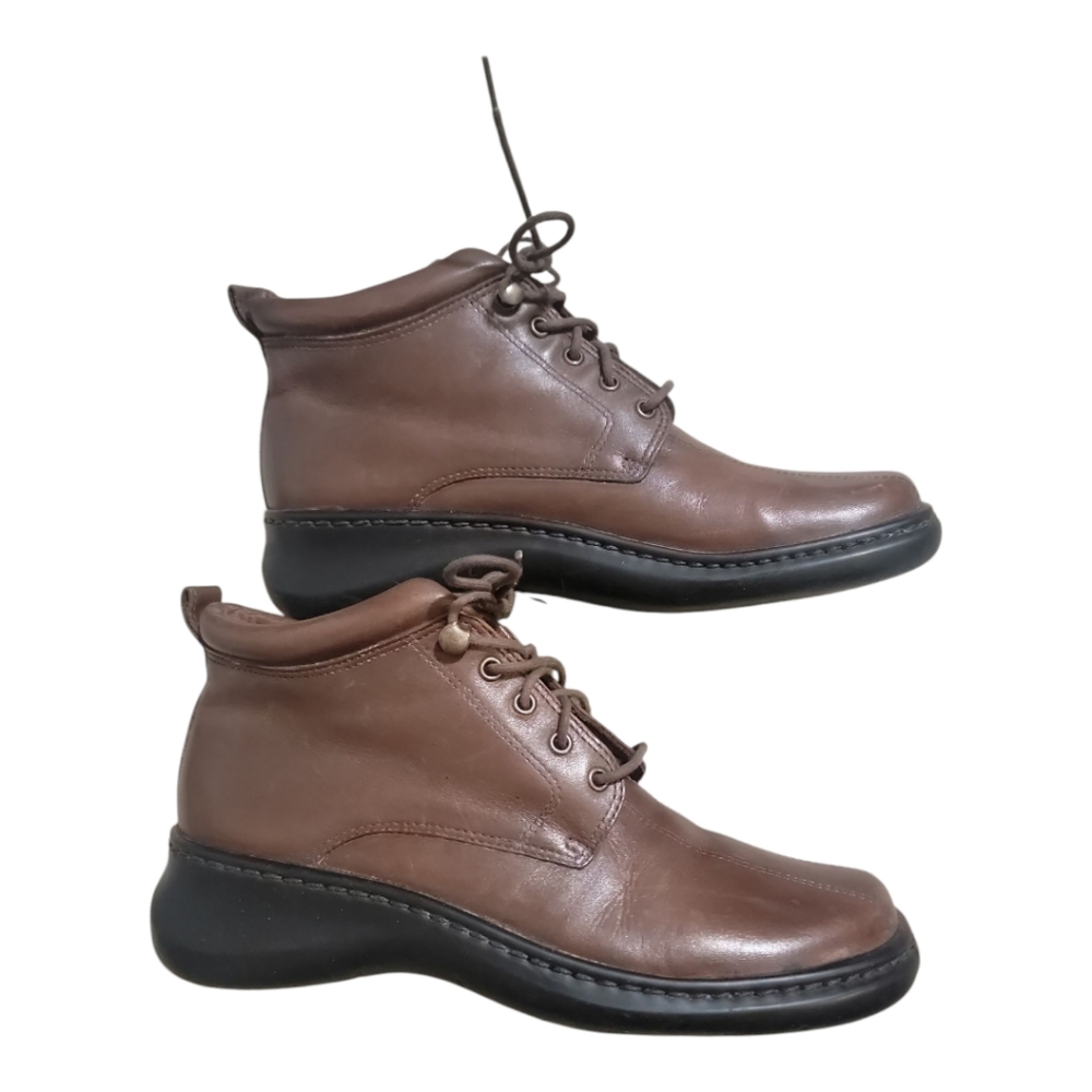 NATURALIZER 6½ MENS 8 WOMENS Brown Leather Ankle Boots